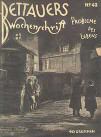 Bettauers Wochenschrift mit einem Szenenfoto aus dem Film "Die freudlose Gasse"